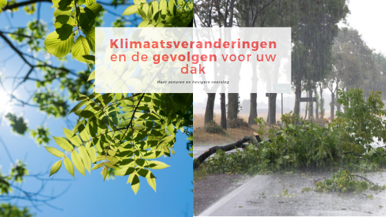 Klimaatsveranderingen en de gevolgen voor uw dak